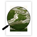 Ontelbare terrassen | Fine Art Poster Vietnam