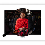 De monnik in de massa | Fine Art Poster Laos
