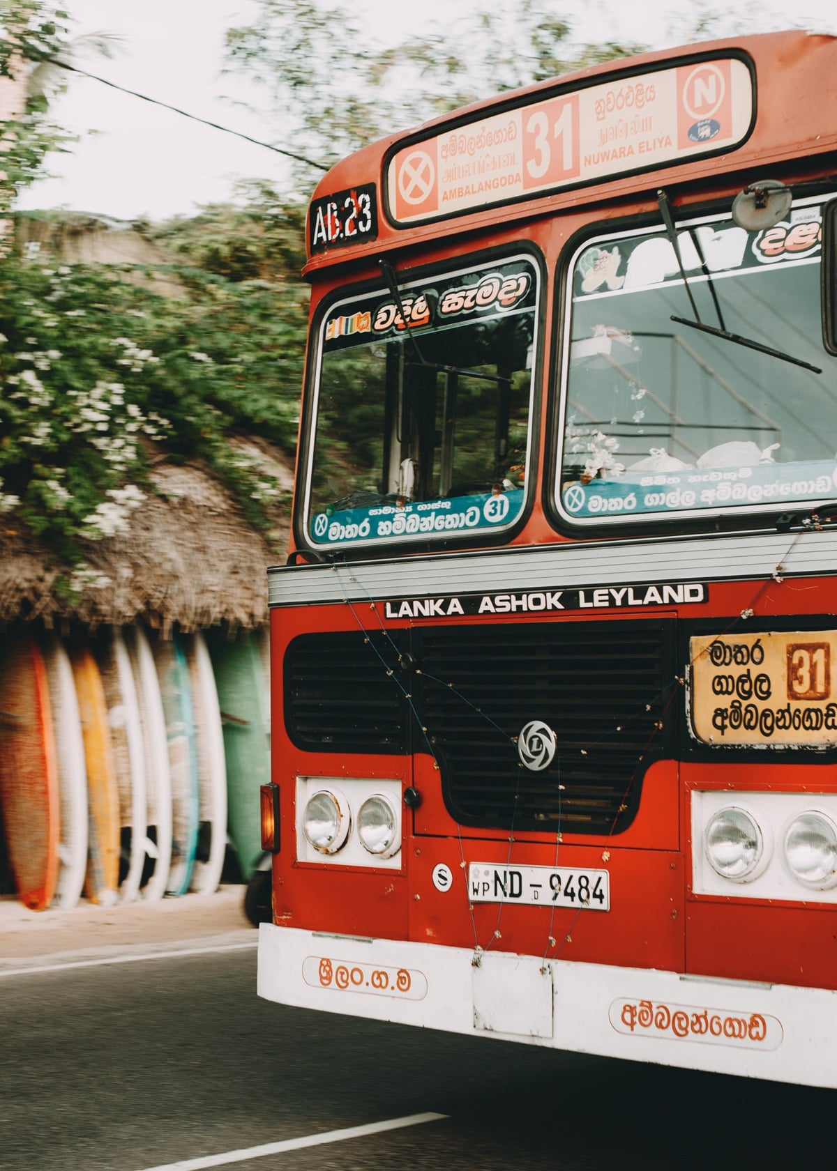 Reizen met de bus in Sri Lanka 