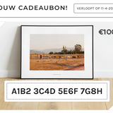 Plaatmateriaal cadeaubon