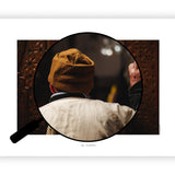 De man en de moskee | Fine Art Poster Marokko