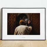De man en de moskee | Fine Art Poster Marokko